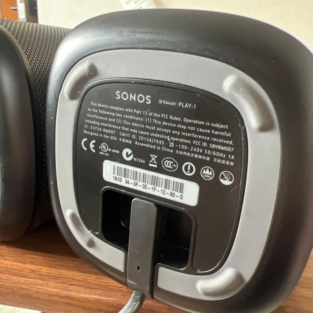 SONOS スピーカー 2個セット ブラック