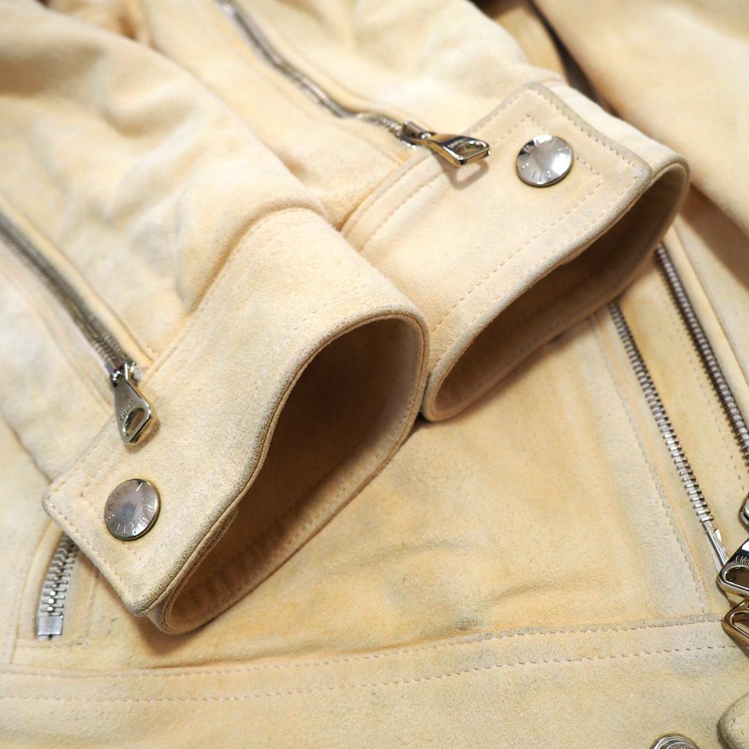 【BR別注】EMMETI ANDREA GOLDゴートスエードジャケット　黄肌