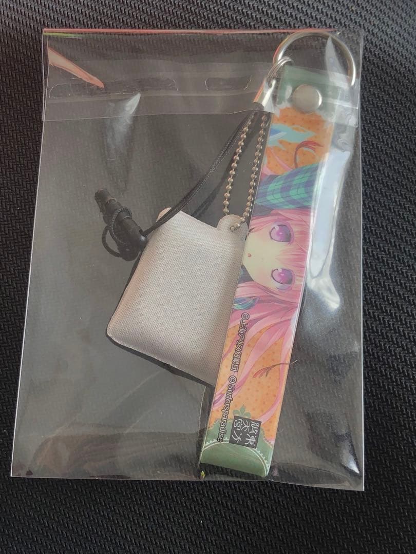 激レア　東方波天宮 携帯ストラップ＆クリーナー　秦こころ リニューアル版