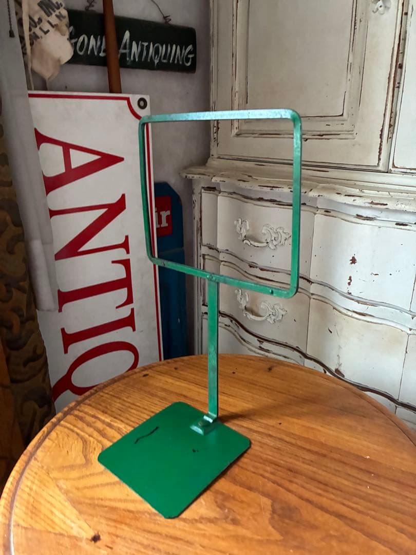 フランス　アンティーク　メタル　ディスプレイ　フォト　ポップ　スタンド　写真立て