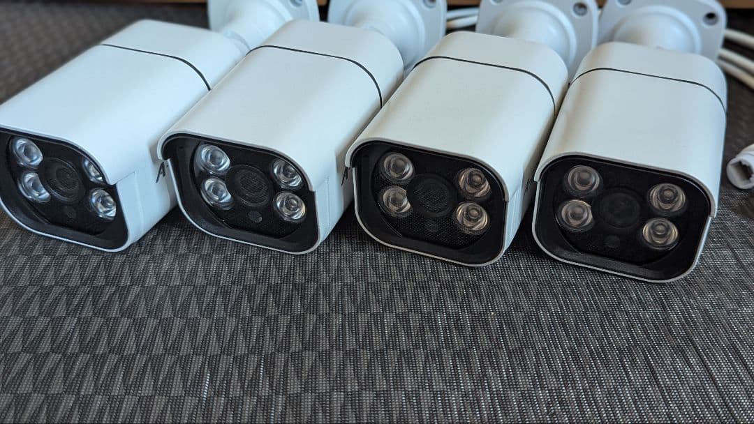 A-ZONE 800万画素 POE給電防犯カメラキット