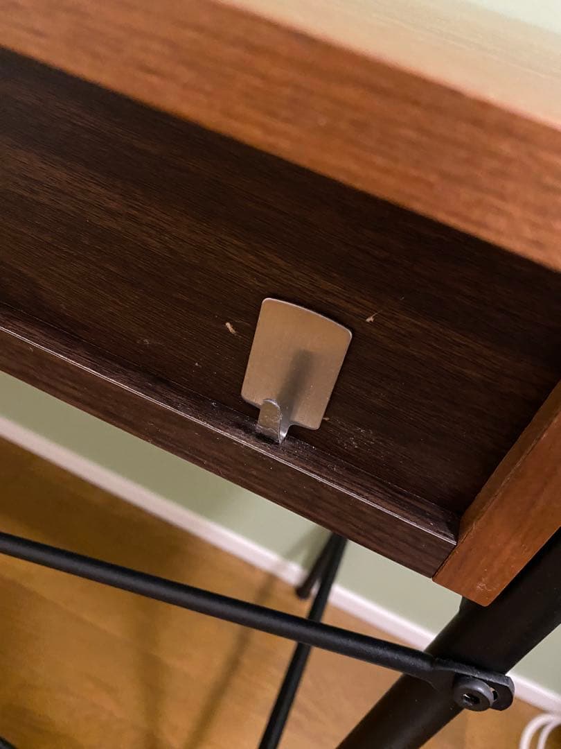 anthem ブラウン木製　パソコンデスク　引き出し　送料込み