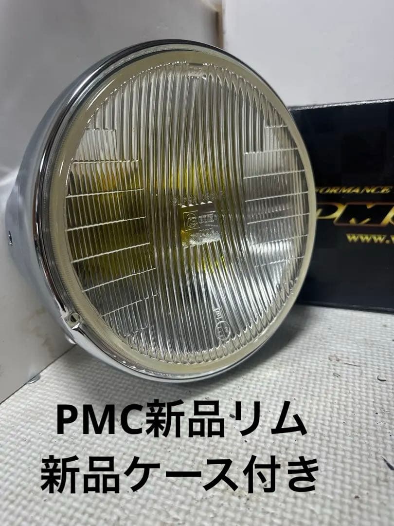 極上品/希少当時物180πシビエ凹レンズ付ヘッドライト/マーシャルCIBIE