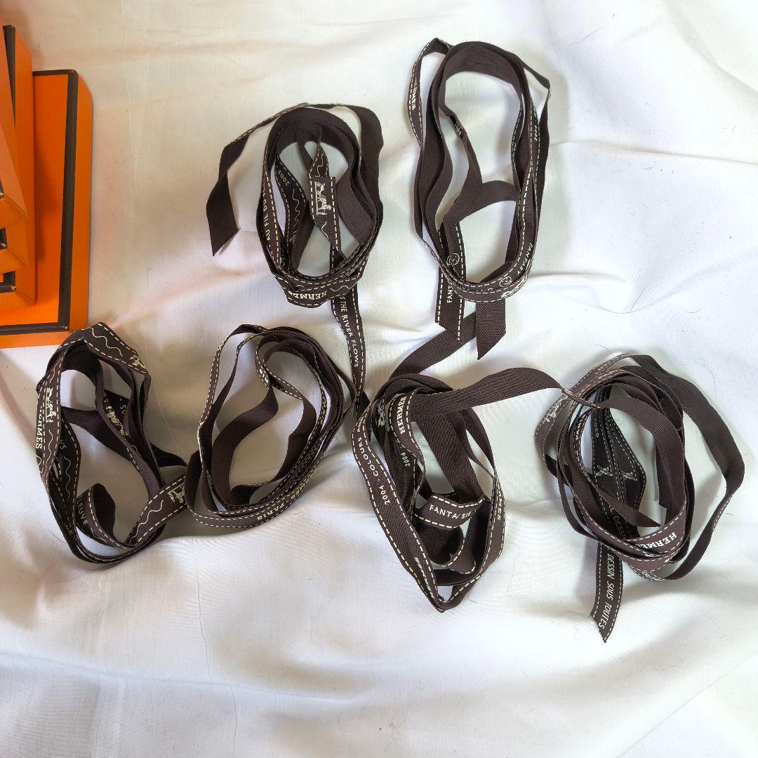 エルメス 空箱 34箱セット リボン7本つき カレ ツイリー