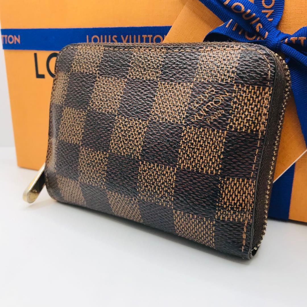 ルイヴィトン✨ダミエ エベヌ ジッピー パース 小銭入れ ケース 茶