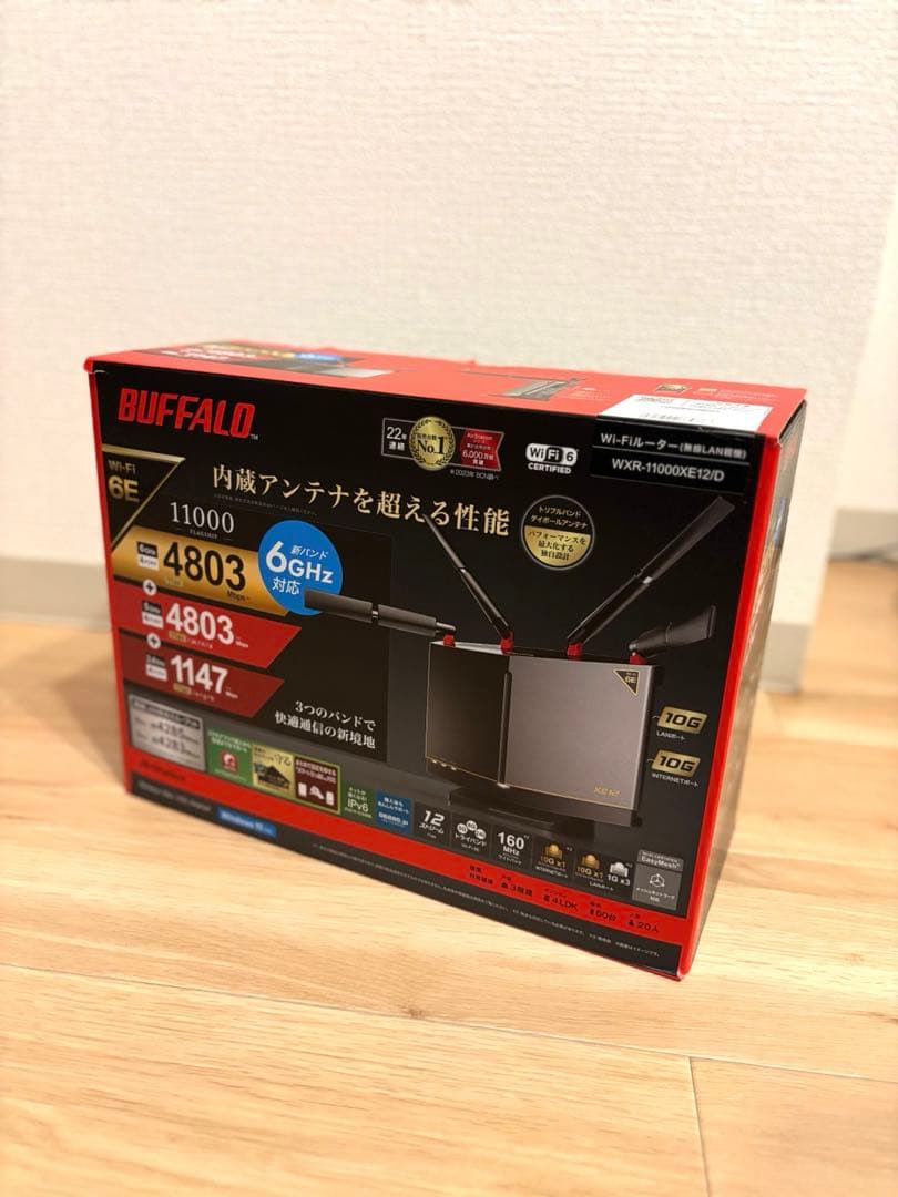 BUFFALO WXR-11000XE12 無線LANルーター Wi-Fi 6E