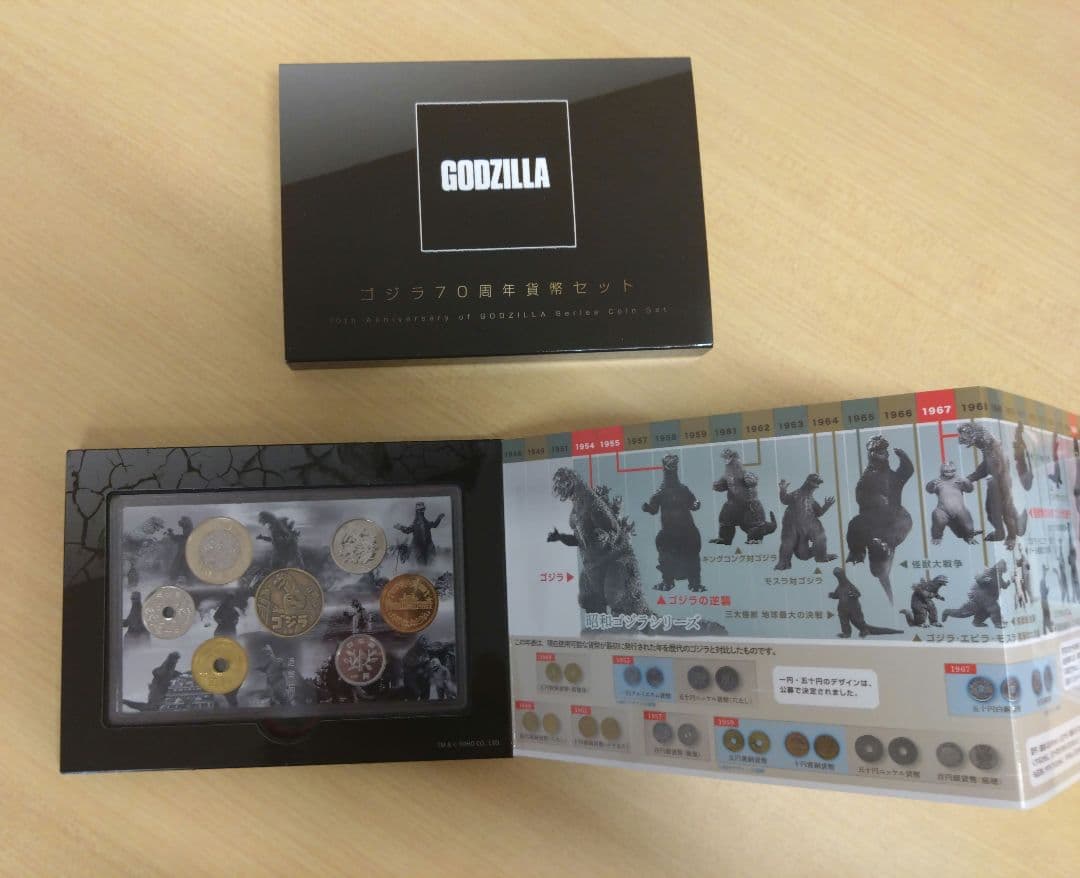 ゴジラ70周年2024プルーフ貨幣セット ゴジラ70周年貨幣セット
