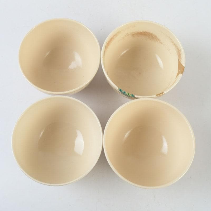 京焼　瑞雲窯　東雲窯など　茶碗　八客　清閑寺窯　杉田祥平箱付　M　9315A