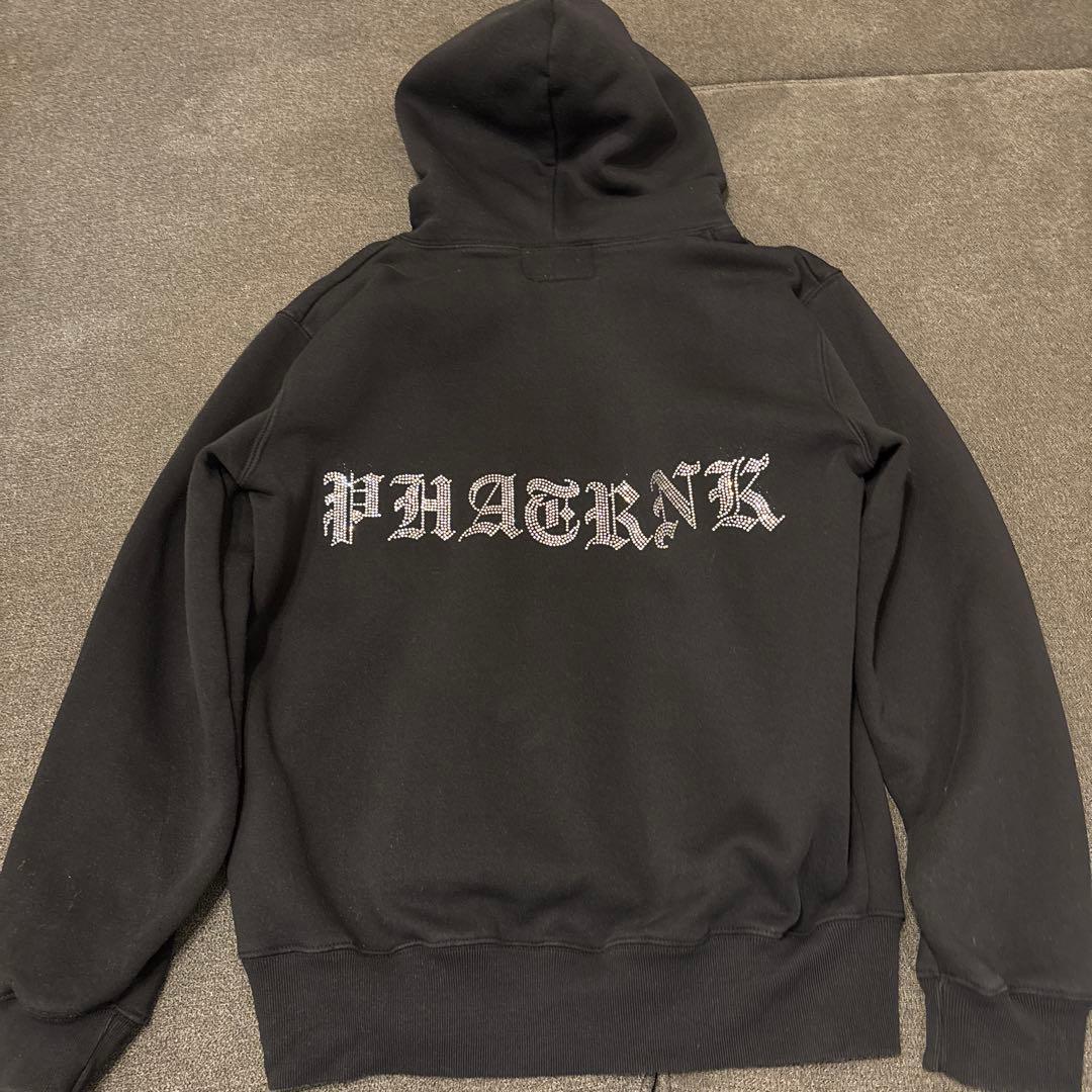 本日限定価格✨ PHATRNK P LOGO パーカー M ストーン 黒 美品