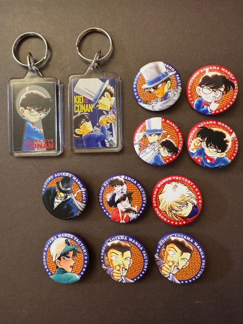 名探偵コナン まじっく快斗 缶バッジ キーホルダー 鳥取 青山剛昌ふるさと館