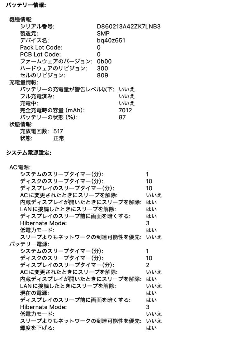 【実動品】MacBook Pro 16インチ 64GB/2TB