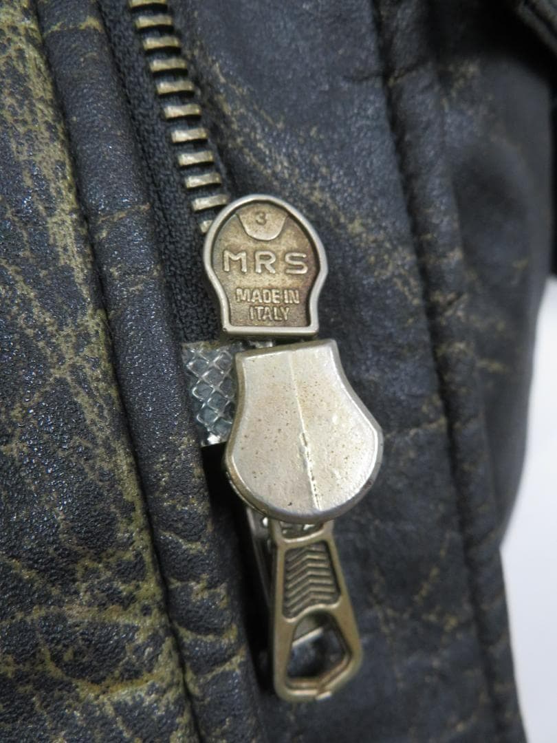 80s ヴェルサーチ イタリア製 ニット切り替え フェイクレザー ロングコート