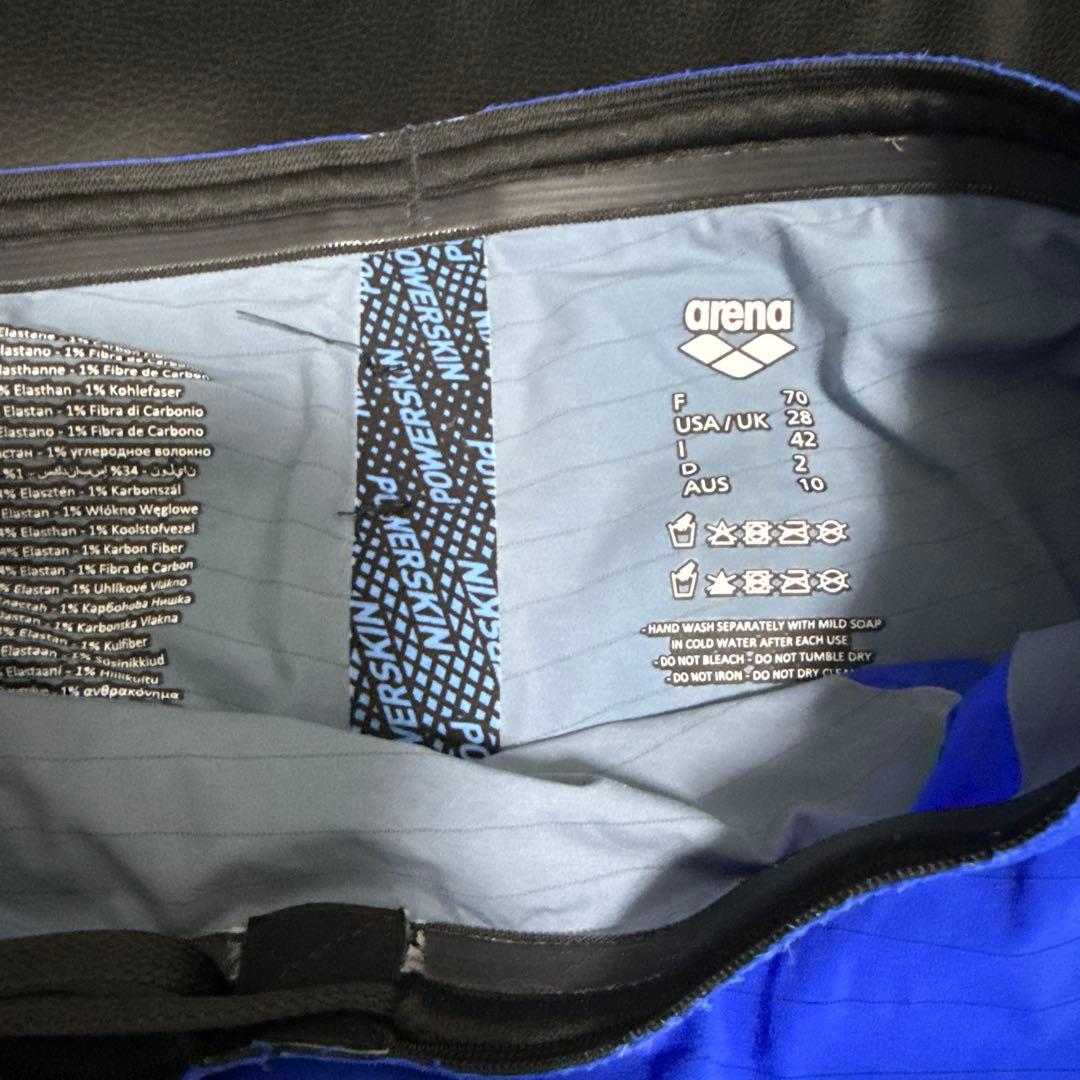 arena 競泳水着 青 carbon Air Sサイズ