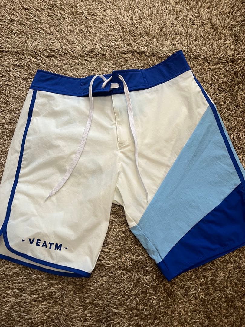 VEATM 水着 Mサイズ ホワイト/ブルー