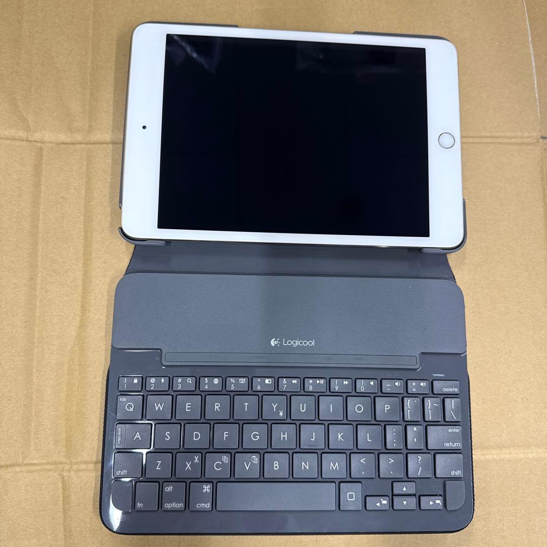 美品Bluetoothキーボード付きiPadミニ4 本体Ａ1538 128GB