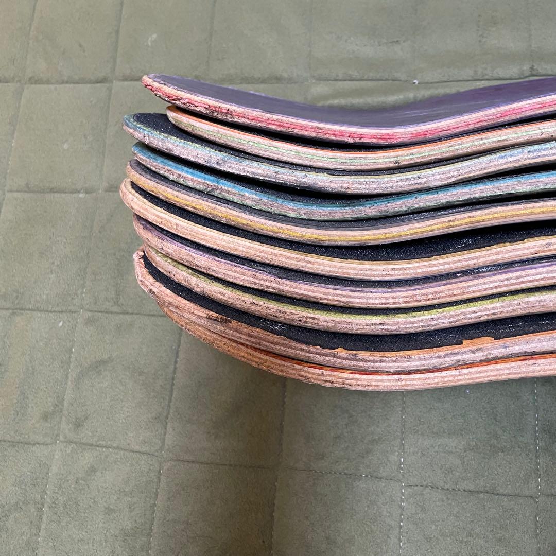 廃デッキ　スケボーデッキ　DIY まとめ売り　スケートボードデッキ　20枚