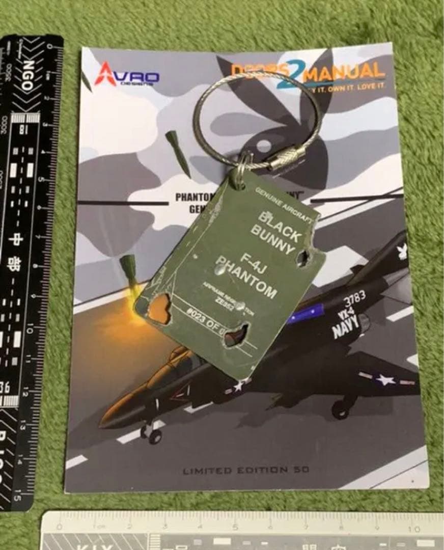 アメリカ海軍 イギリス空軍 F-4 Phantom タグ 実機 外板 AD