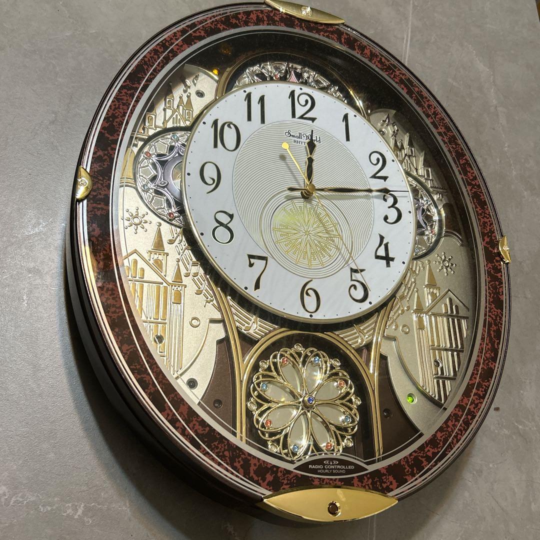 値下げ中(´˘`＊)装飾的なオーバル型掛時計 壁掛け時計 からくり時計