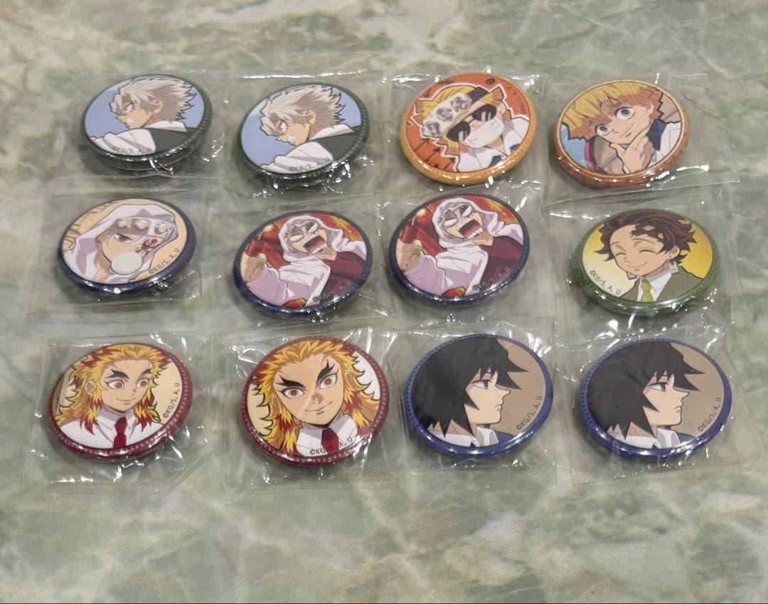 鬼滅の刃 キメツ学園 バレンタイン 缶バッジ