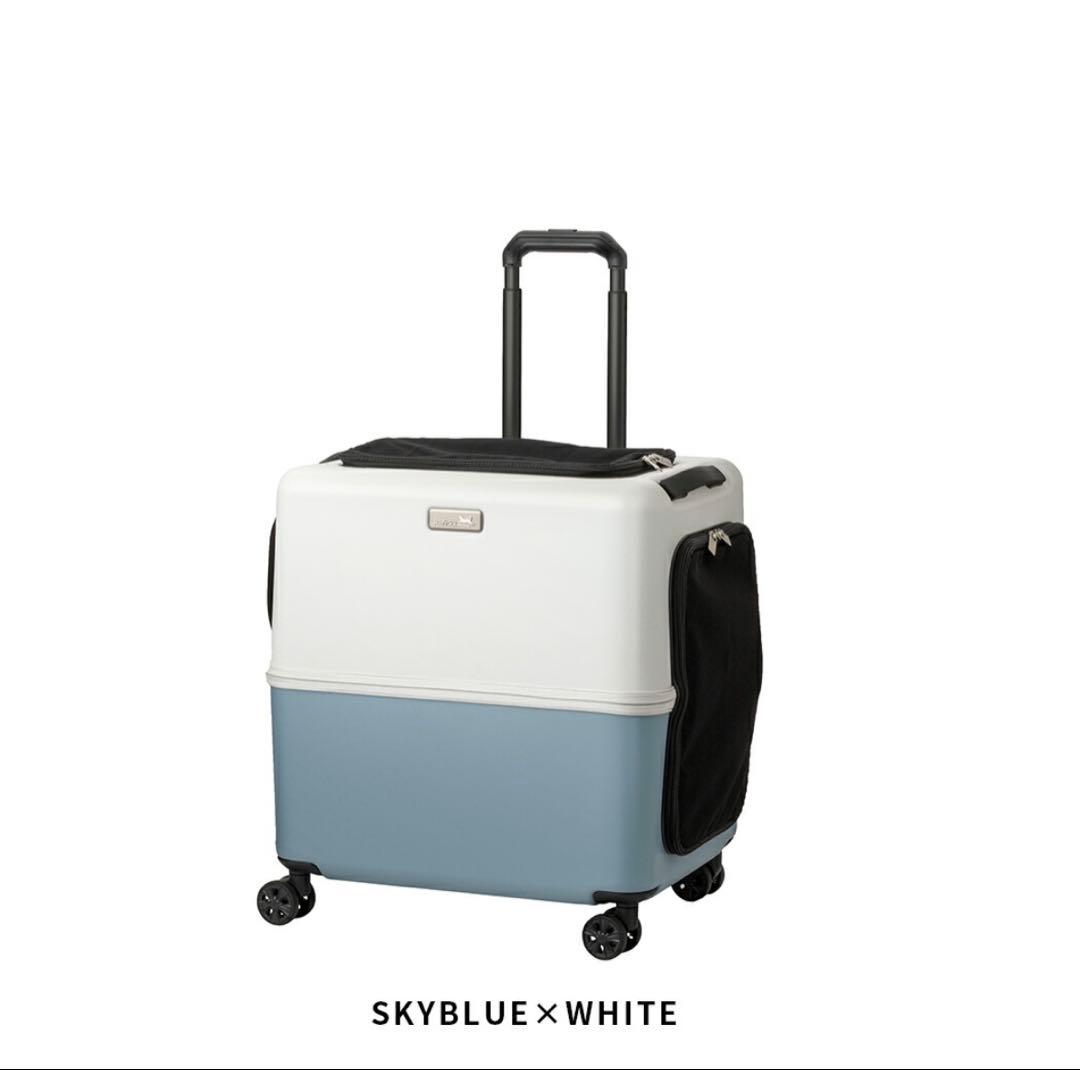 PETiCO(ペチコ) Lサイズ｜ペットキャリー｜80L｜スカイブルー×ホワイト