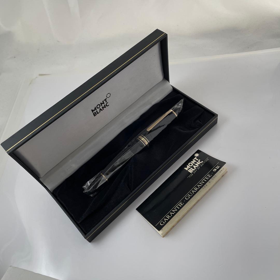 ★美品★　モンブラン　万年筆　149　14C　中白　EF　エボナイト芯　箱インク