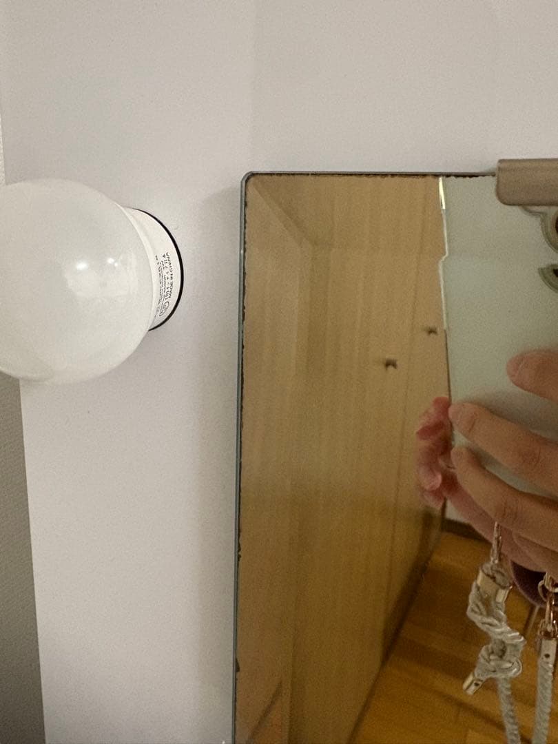 ニトリ ドレッサー LED照明 白 ホワイト 女優ミラー 本体　①