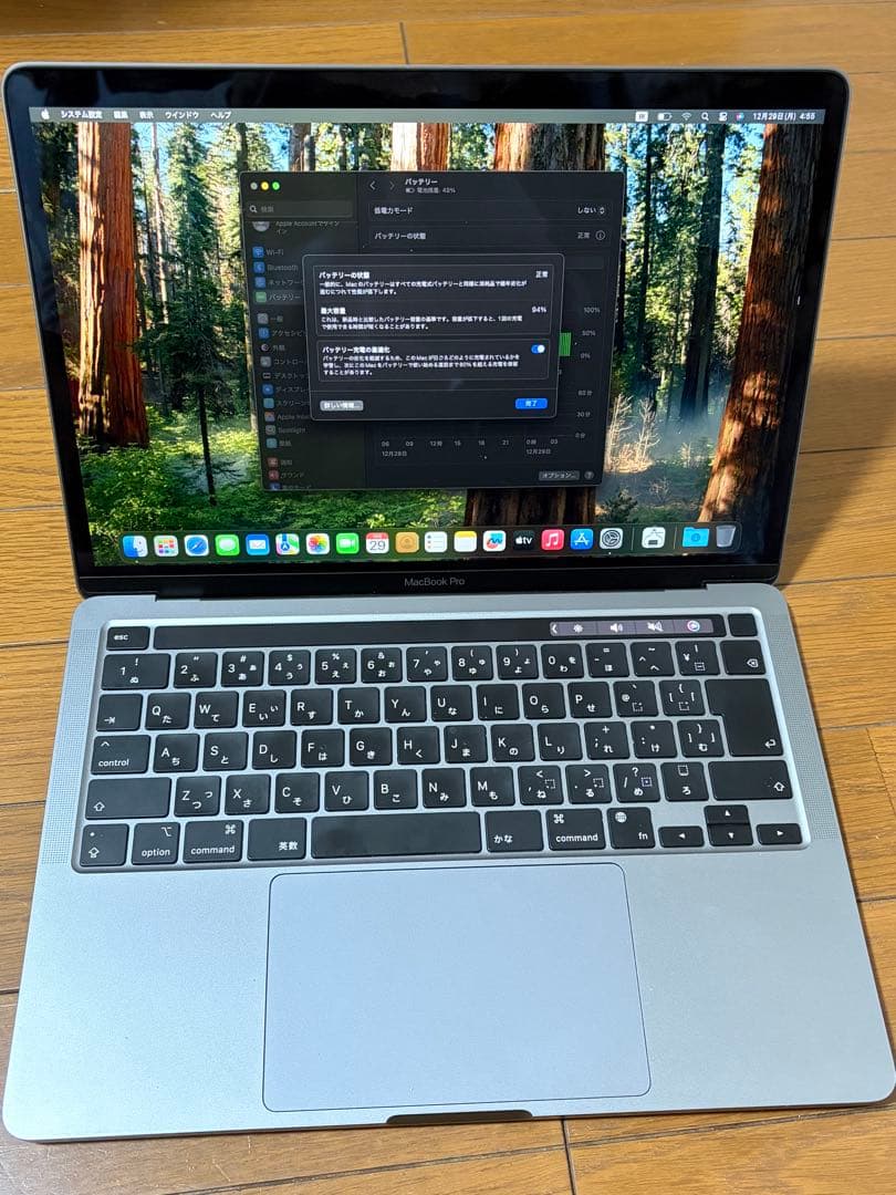 美品 MacBook Pro m1 8+256GB スペースグレイ