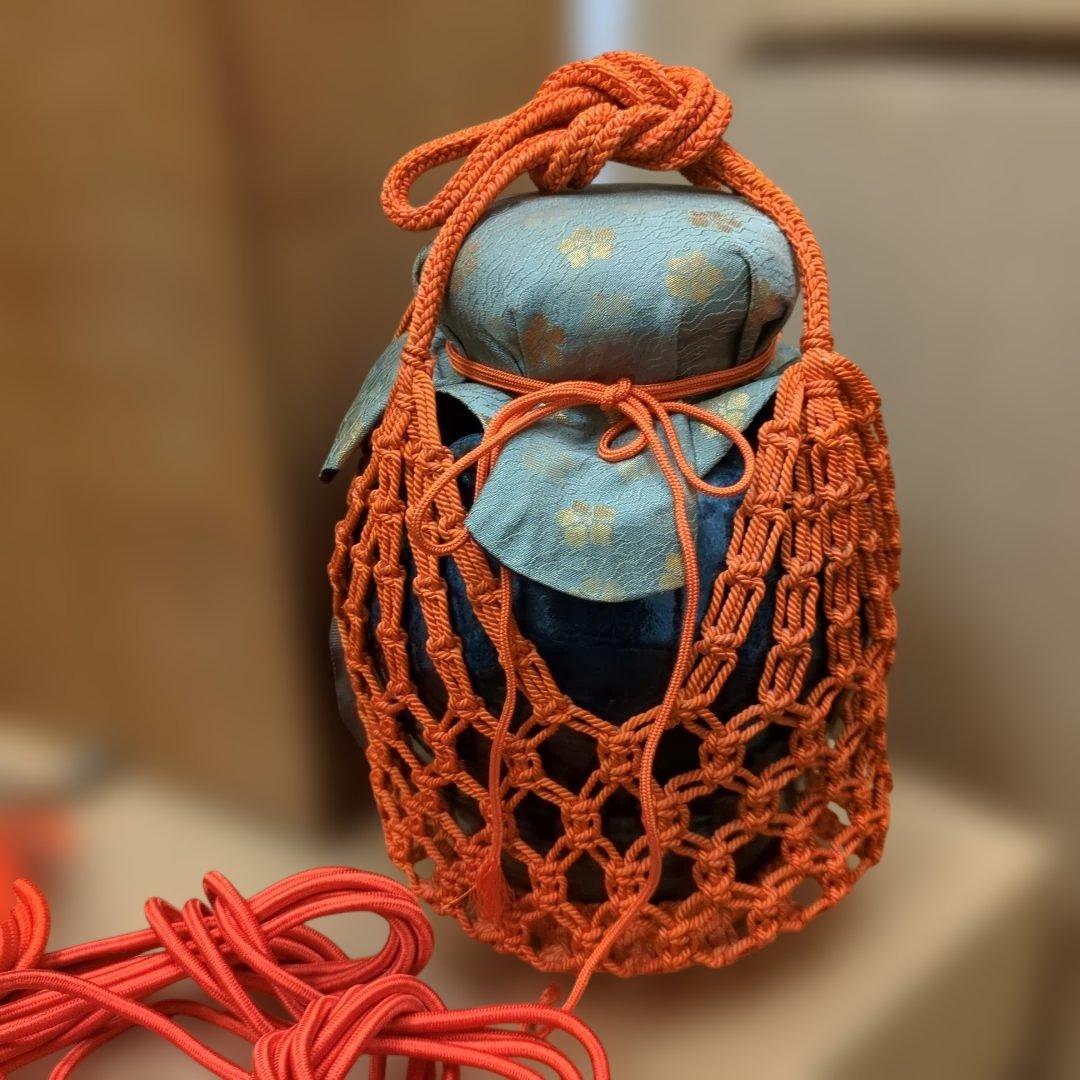 ざくろ　骨董　飾り壺　壺　茶道具　茶道　木箱　飾壺　お点前