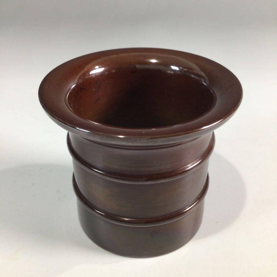 Ｐ５１　皆具　『金森紹栄造』『唐銅皆具』『水指　建水　蓋置　杓立』　共箱　茶道具