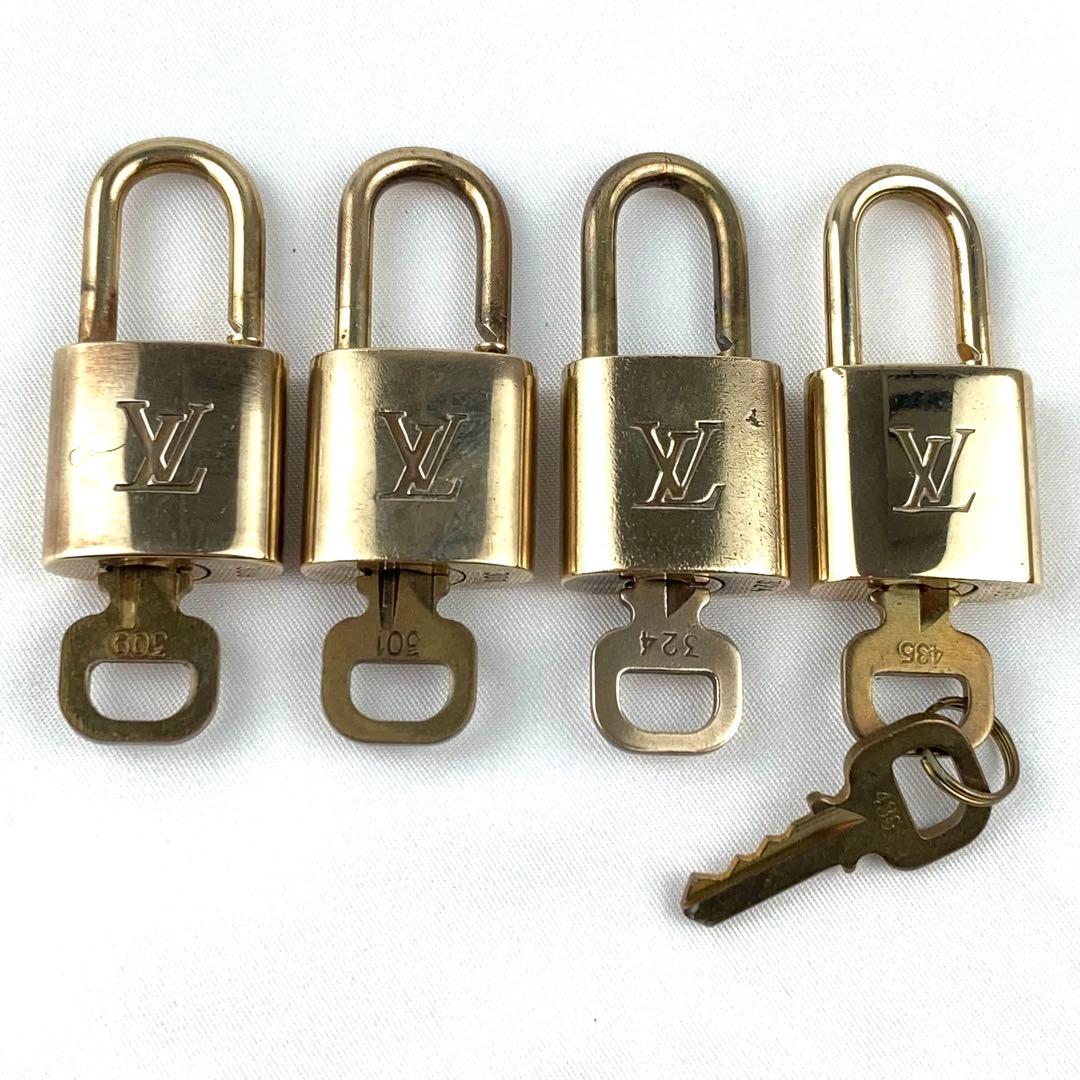 ルイヴィトン パドロック 4個まとめて 南京錠 カデナ ゴールド