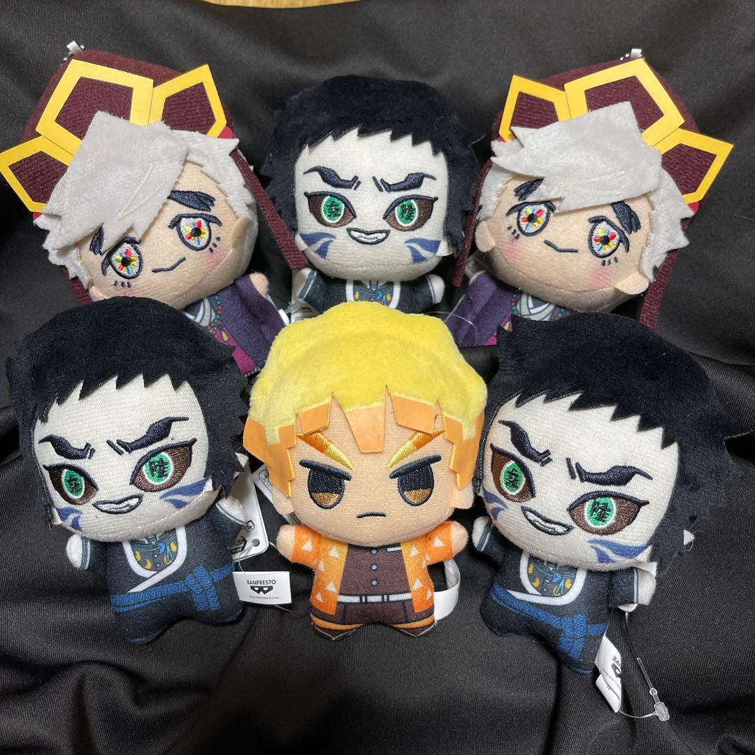 鬼滅の刃　ちびぐるみ　ぬいぐるみ 童磨 善逸 獪岳