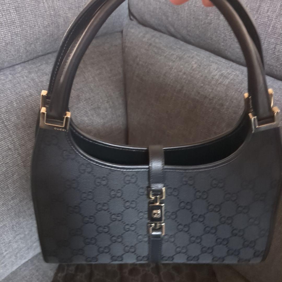 GUCCI GGパターン トートバッグ 黒