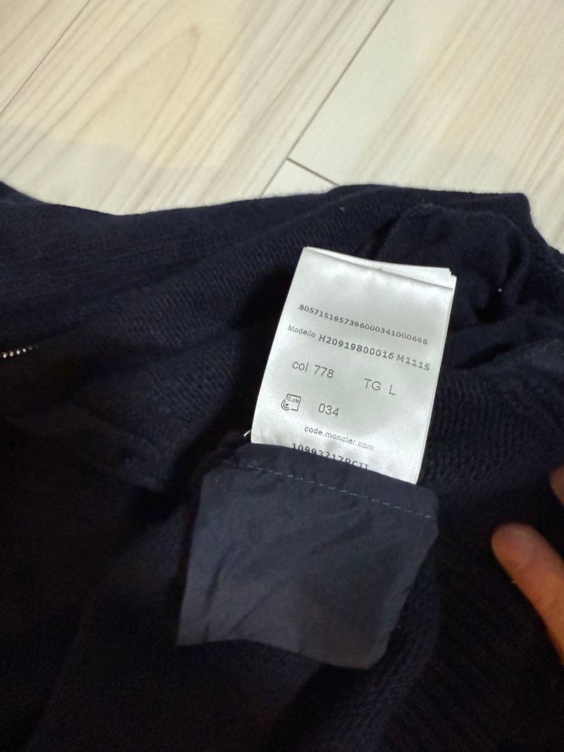 よ*。様 MONCLERウールニットジップアップパーカー 9B00016 778