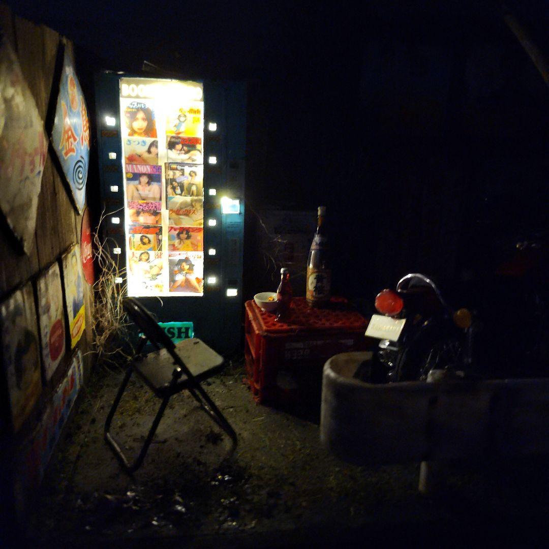 昭和　レトロ自販機　ジオラマ　1/12 Z2　ホーロー看板