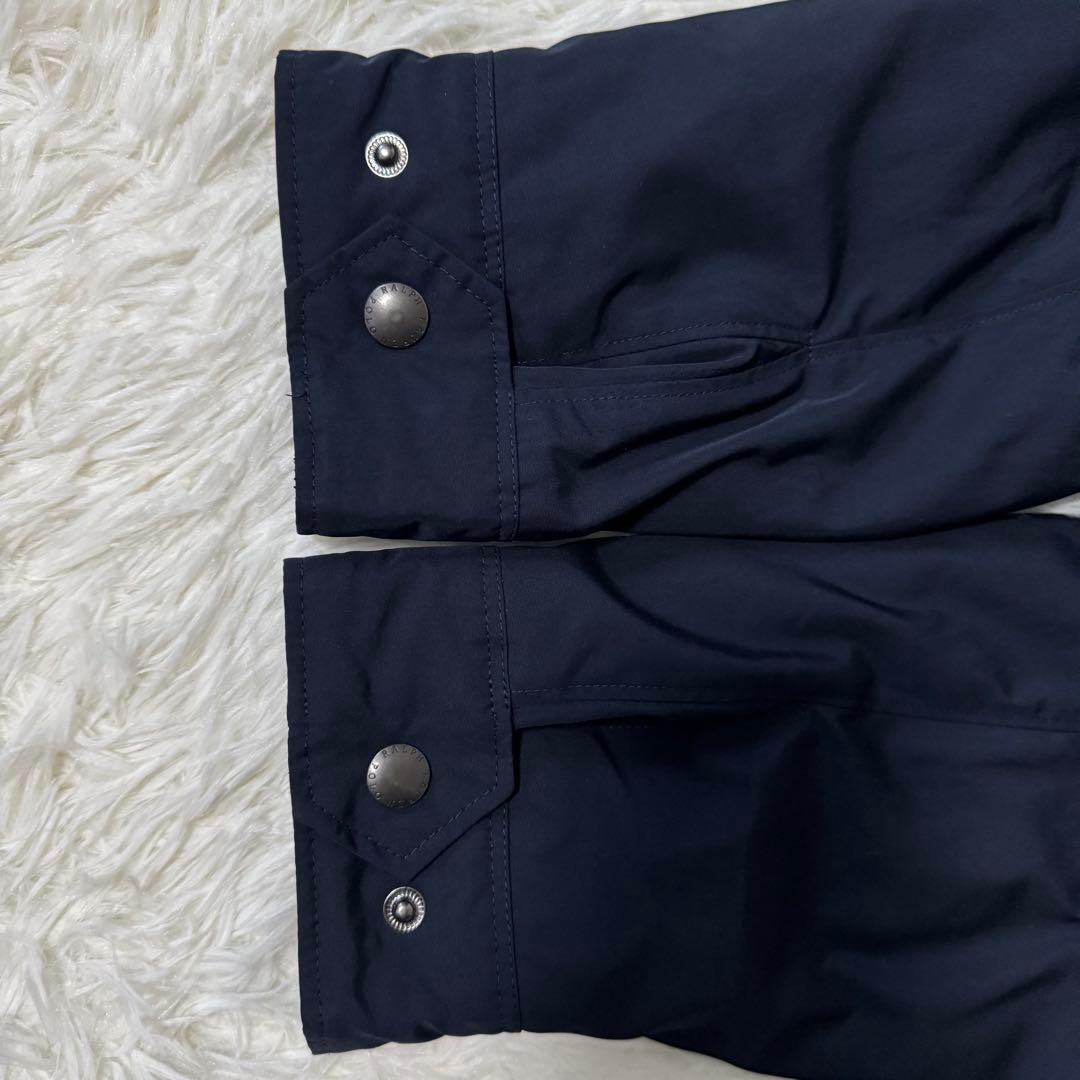 美品✨ポロラルフローレン 中綿ブルゾン メンズ L サイズ ポニー刺繍 ネイビー