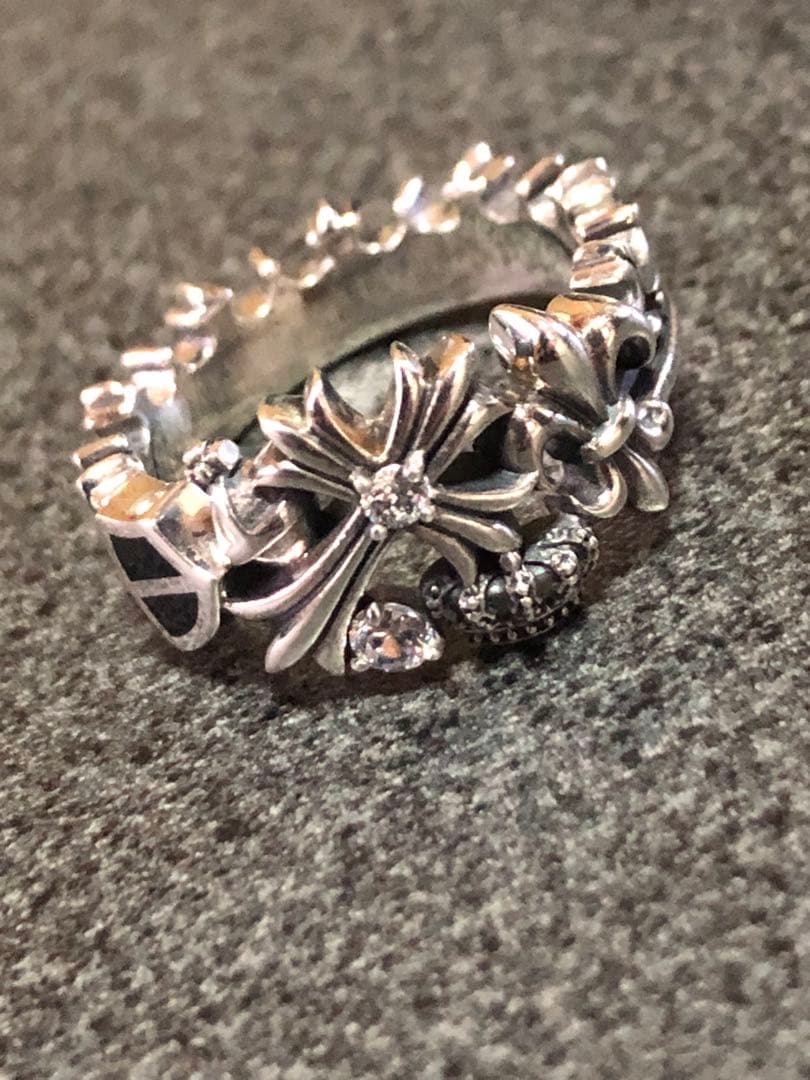 justin davis リング　指輪　クロス　クラウン　ユリ　シールド　ロック