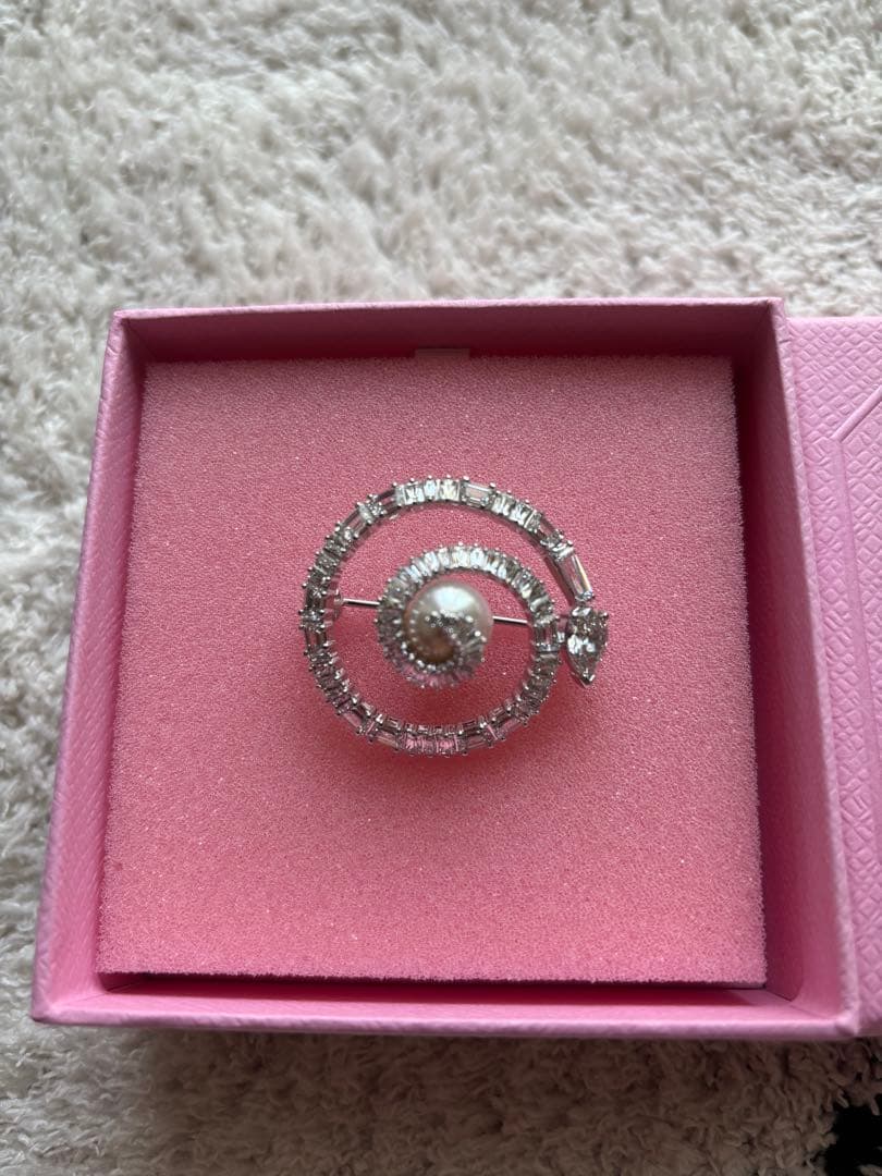 Swarovski Snake ブローチ クリスタル・パール, 巳年