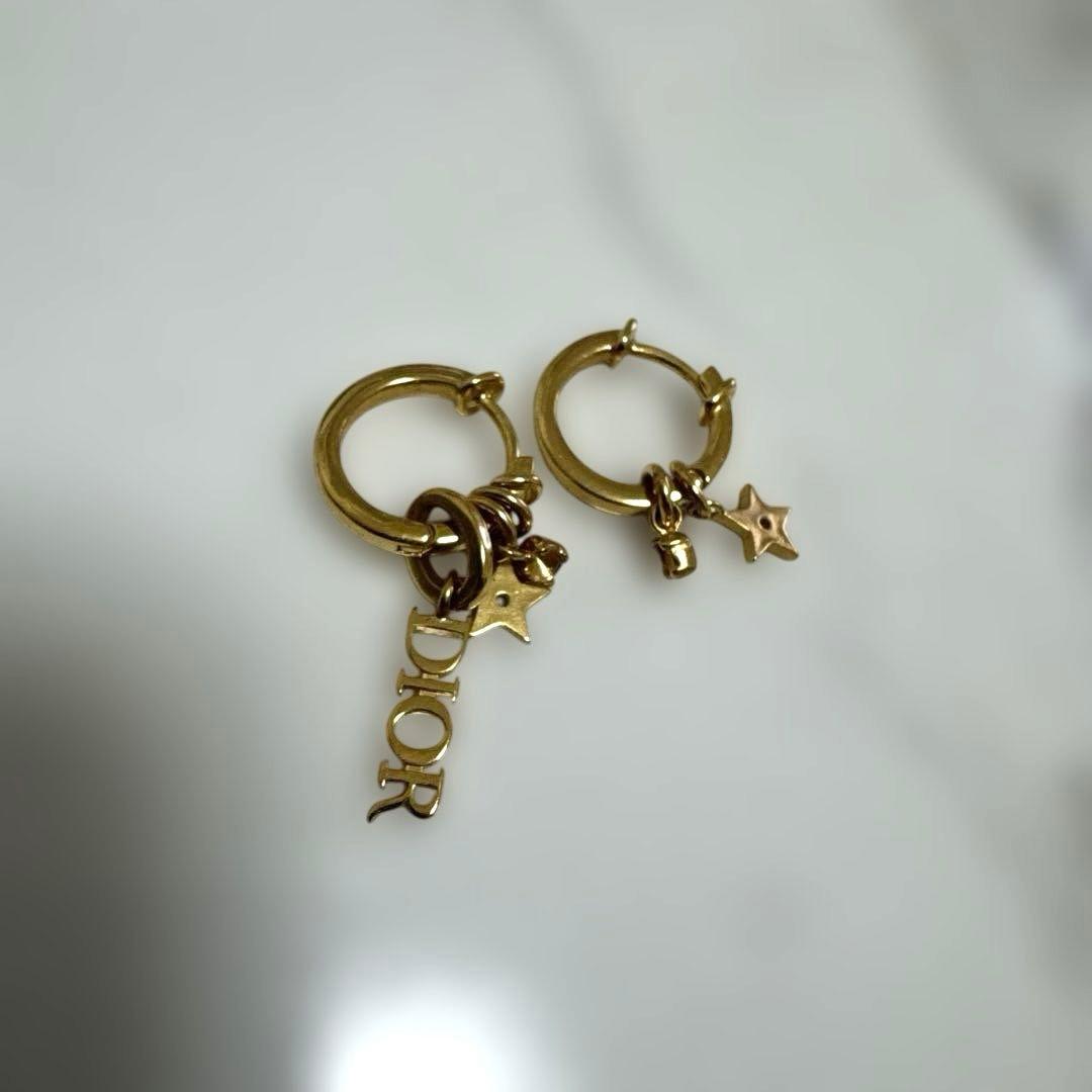 Dior♡ゴールド♡フープピアス♡