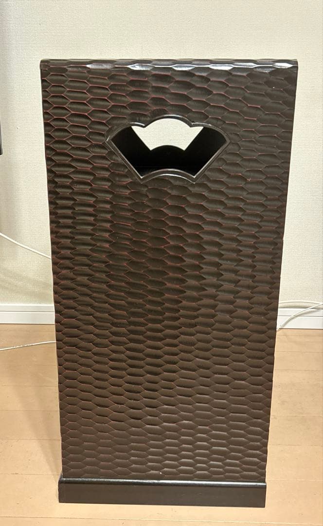 昭和レトロ 鎌倉彫 茶箪笥 飾り棚 チェスト アンティーク レア used 美品