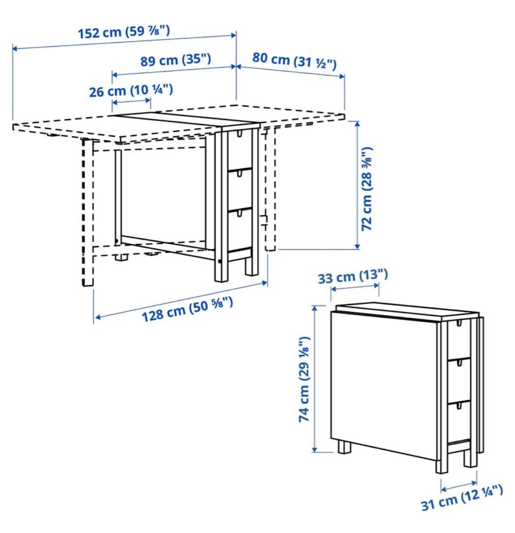 IKEA イケア NORDEN ゲートレッグ テーブル
