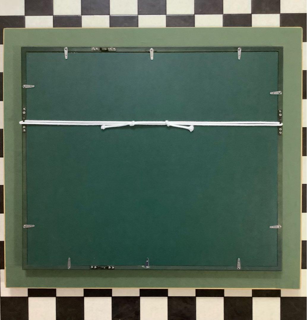 絵画・油絵・額縁付・徳田春邦・白富士・風景画・油彩画・美術品・インテリア