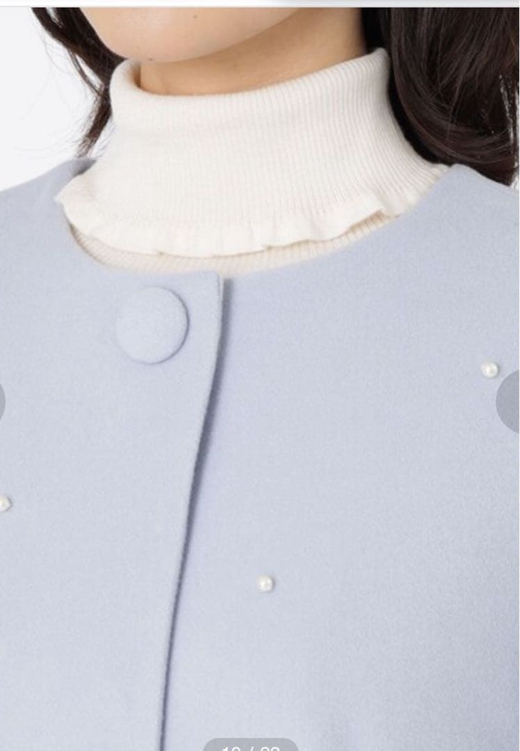 TOBECHICトゥービシック　　パール付　コート　冬　アウター