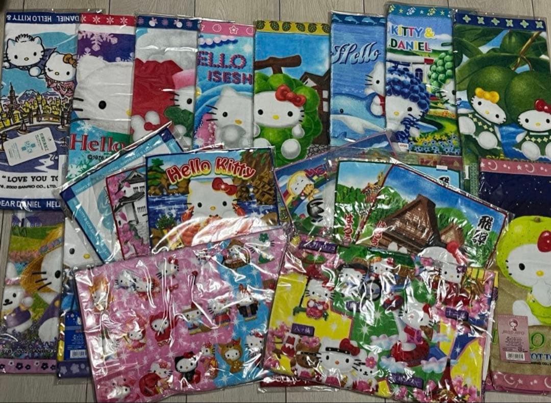 ハローキティご当地タオル／ハンカチ 24枚