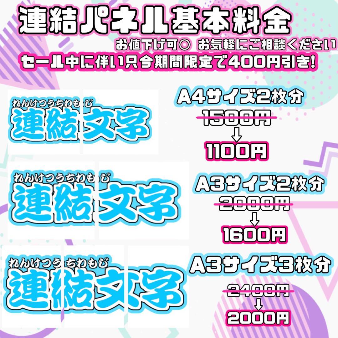 グリッター風 連結うちわ文字 文字パネル うちわ文字 ネームボード オーダー