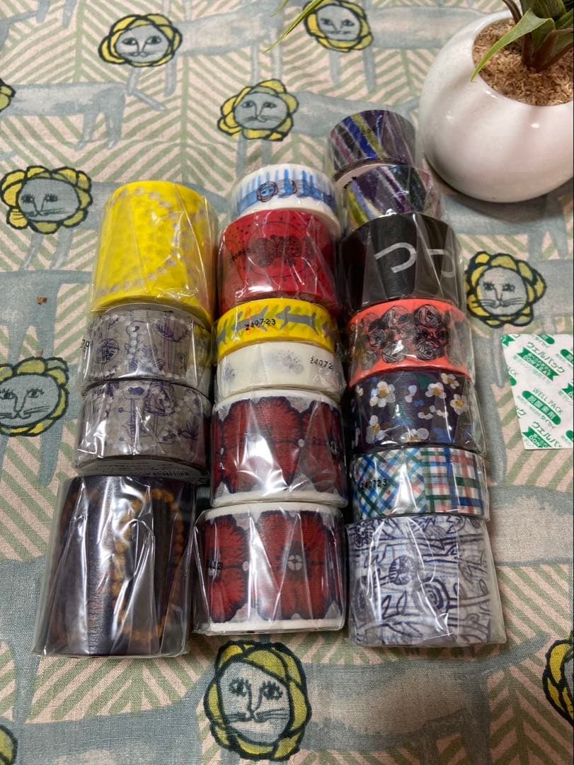 mina perhonen 限定　マスキングテープ　つづく展　廃盤品　封筒付き