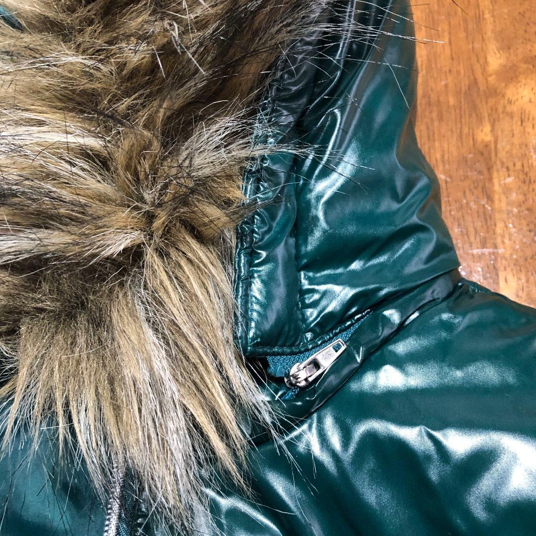 00s y2k 平成 ファージャケット ギャル男 お兄系 光沢 タイト 短丈