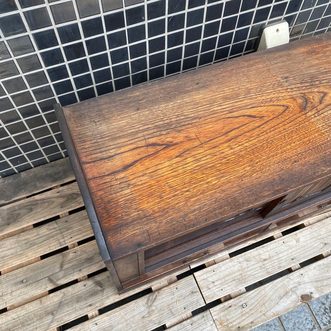 時代物 飾り棚 収納 ローチェスト 古家具 古民家 大正 骨董品 インテリア