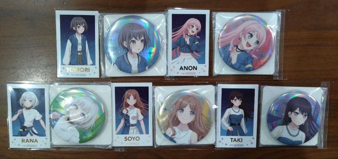 BanG Dream!　缶バッジ　フォト風カード　各10種　GiGO　バンドリ