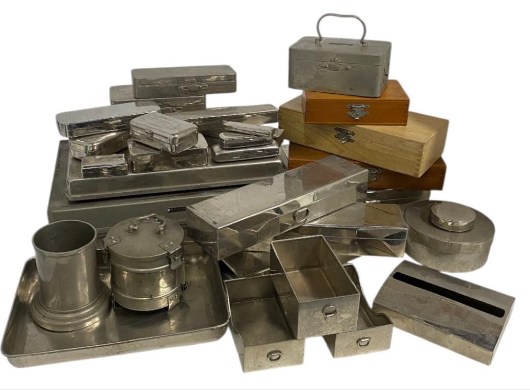 ヴィンテージ　レトロ　医療器具　ケース　大量　まとめて　25オ214