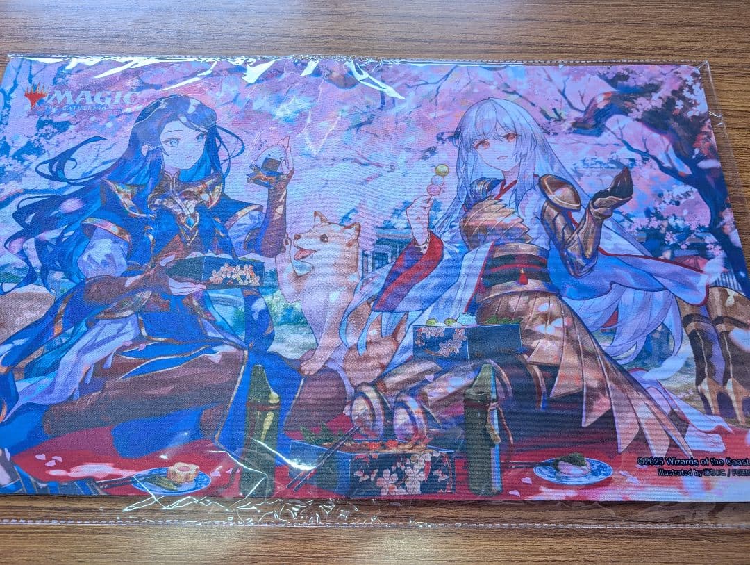 MTG　放浪皇のお花見　キャンペーン　プレイマット　集合絵